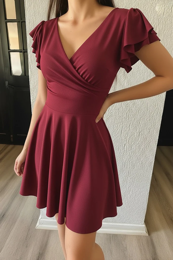 VESTIDO CRUZADO SKATER LF COLOR A ELECCION - Image 2